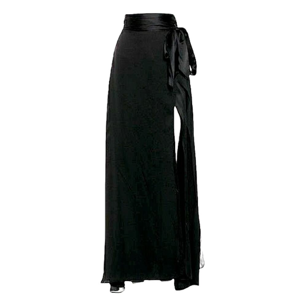 KIKI DE MONTPARNASSE sarong swim cover up resort wear skirt dress black OS NEW - Picture 11 of 11